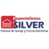 Logo de puertas levadizas, seccionales, cercos eléctricos silver